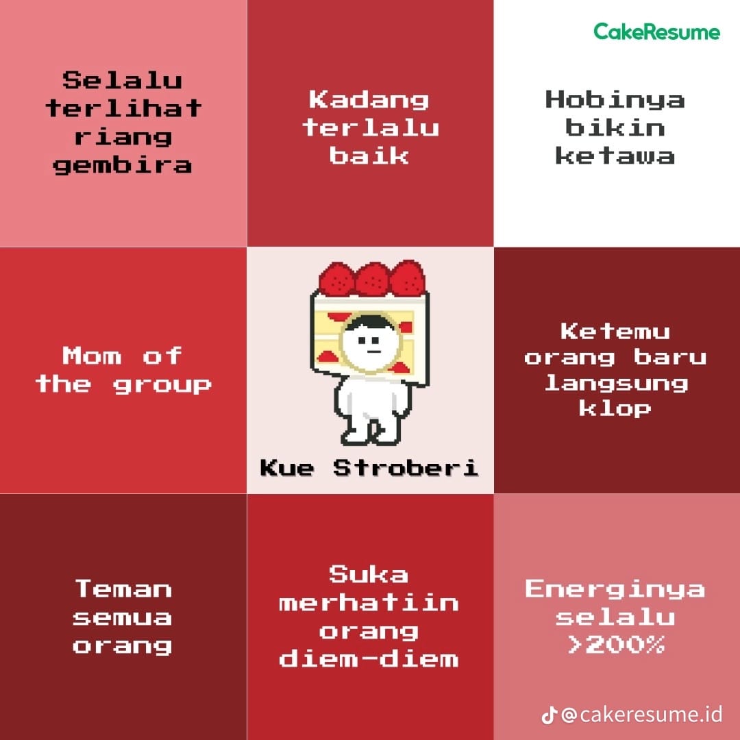 Kue Strawberi Cake Resume